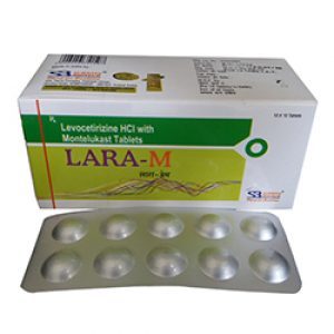 Levocetirizine 5 Mg + Montelukast 10 Mg Tablets
