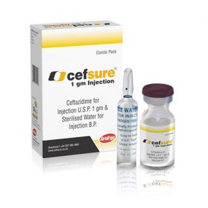 Ceftazidime Injection Usp 1 Gm Sterilised Water For Injection