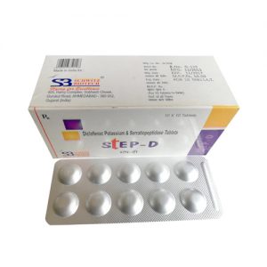 Diclofenac Potassium 50 Mg + Serratiopeptidase 10 Mg Tablets